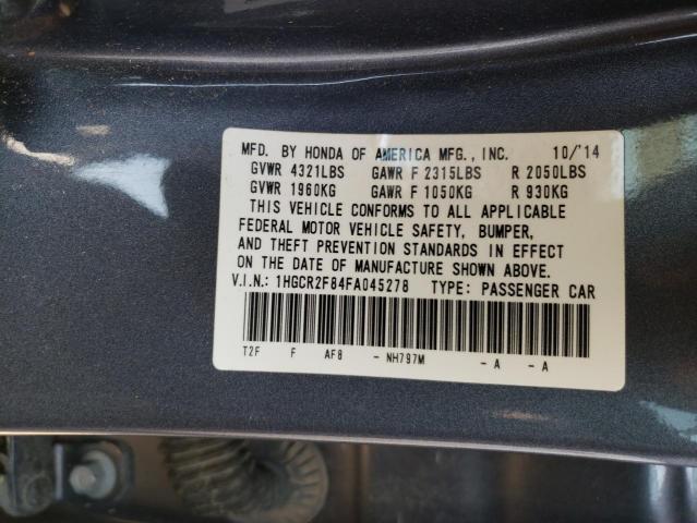 Photo 10 from auction – 2015 HONDA ACCORD with VIN 1HGCR2F84FA045278