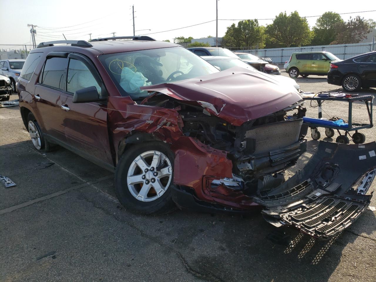 Photo 1 from auction – 2015 GMC ACADIA SLE with VIN 1GKKRPKD1FJ110246