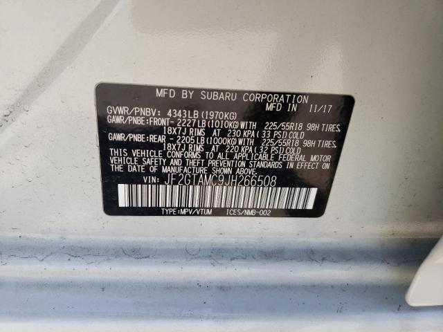 Photo 10 from auction – 2018 SUBARU CROSSTREK with VIN JF2GTAMC9JH266508