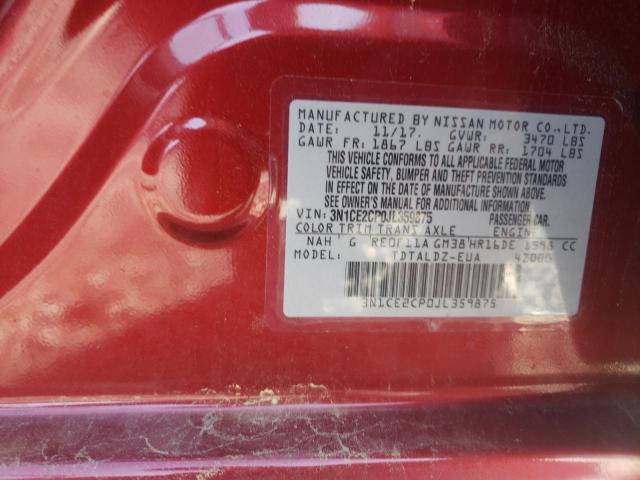 Photo 10 from auction – 2018 NISSAN VERSA NOTE with VIN 3N1CE2CP0JL359875