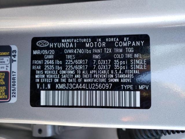 Photo 10 from auction – 2020 HYUNDAI TUCSON LIM with VIN KM8J3CA44LU256097