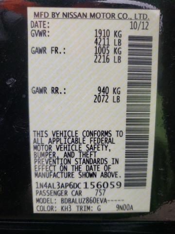 Photo 10 from auction – 2013 NISSAN ALTIMA 2.5 with VIN 1N4AL3AP6DC156059