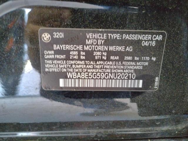 Photo 10 from auction – 2016 BMW 320 XI with VIN WBA8E5G59GNU20210