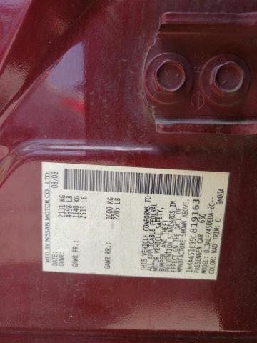 Photo 10 from auction – 2009 NISSAN MAXIMA S with VIN 1N4AA51E99C819163