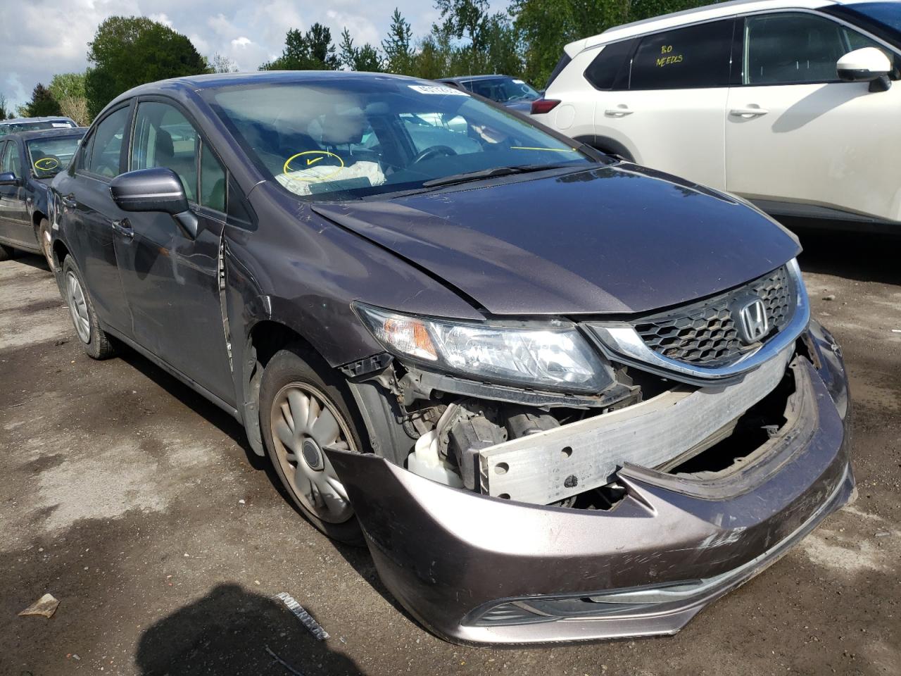HONDA CIVIC LX 2015 with VIN 19XFB2F53FE264672 - Photo from auction