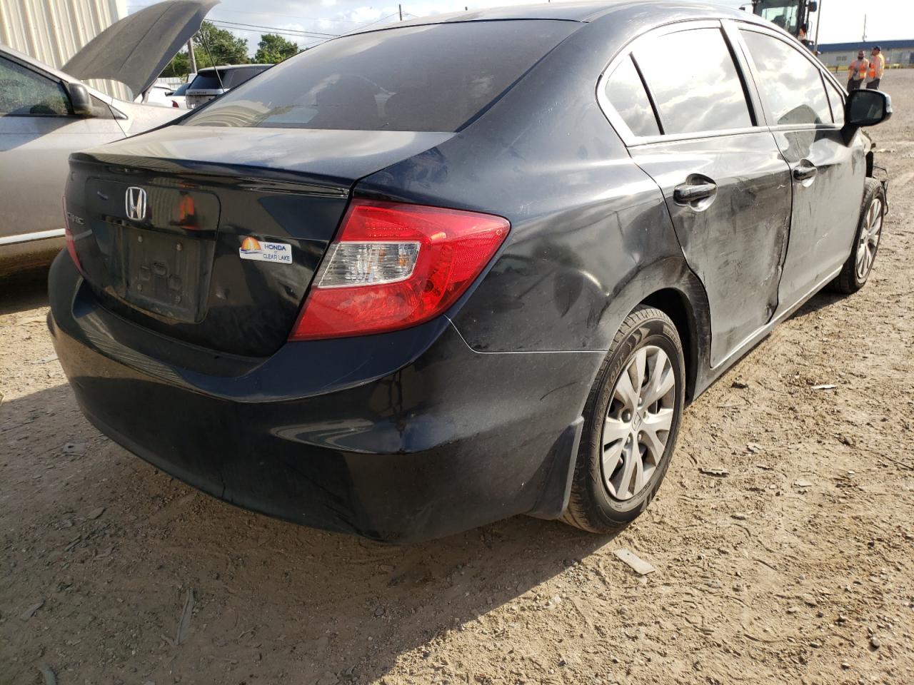 Photo 4 from auction – 2012 HONDA CIVIC LX with VIN 2HGFB2F5XCH581933
