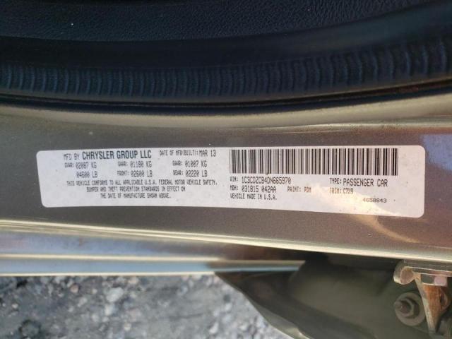 Photo 10 from auction – 2013 DODGE AVENGER SX with VIN 1C3CDZCB4DN665970
