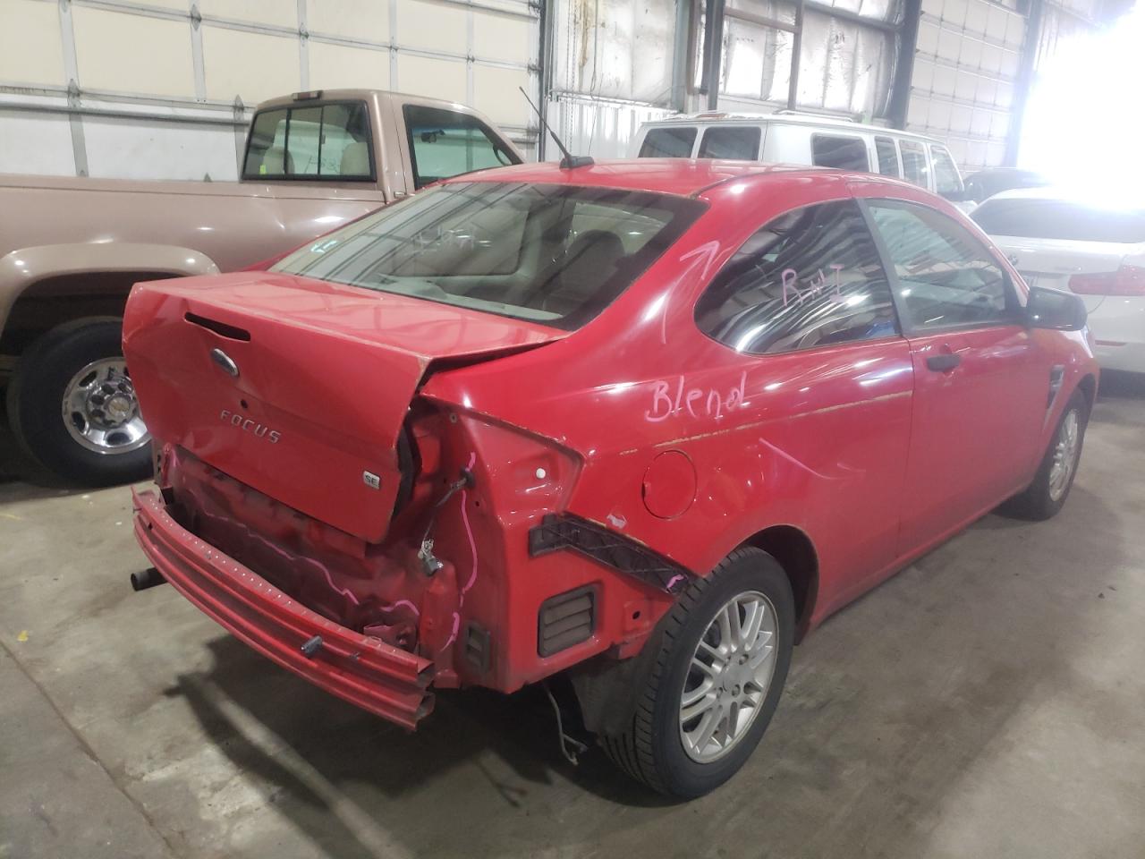 Photo 4 from auction – 2008 FORD FOCUS SE with VIN 1FAHP33N78W207443