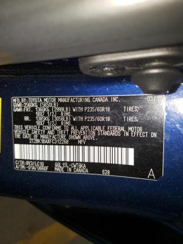 Photo 10 from auction – 2015 LEXUS RX 350 BAS with VIN 2T2BK1BAXFC312268