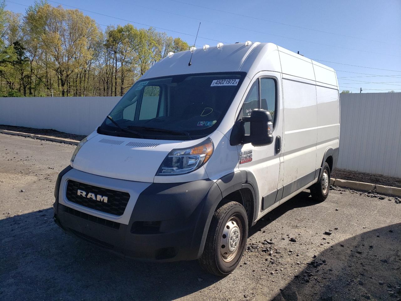 Photo 2 from auction – 2019 RAM PROMASTER with VIN 3C6TRVBGXKE553105