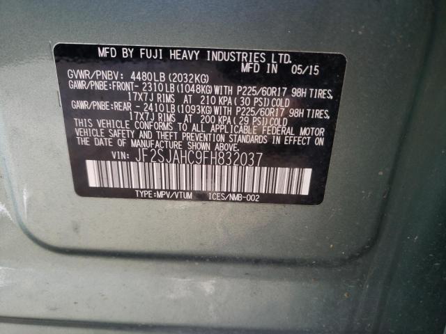 Photo 10 from auction – 2015 SUBARU FORESTER 2 with VIN JF2SJAHC9FH832037