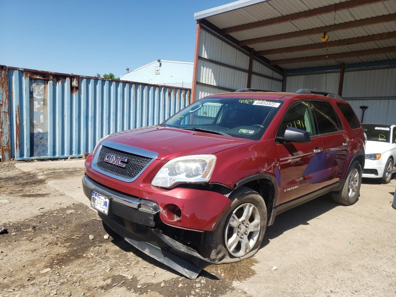 Photo 2 from auction – 2008 GMC ACADIA SLE with VIN 1GKEV13718J302056