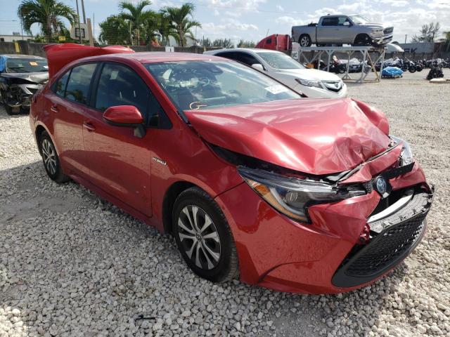 TOYOTA COROLLA LE 2021 with VIN JTDEAMDE4MJ032952 - Photo from auction