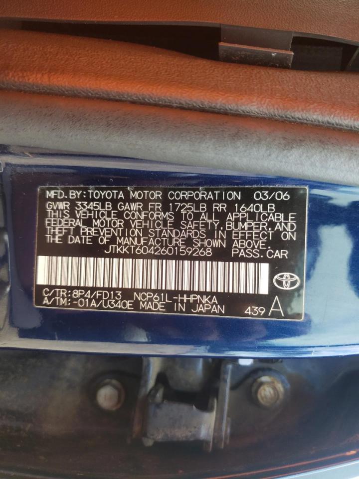 Photo 10 from auction – 2006 TOYOTA SCION XA with VIN JTKKT604260159268