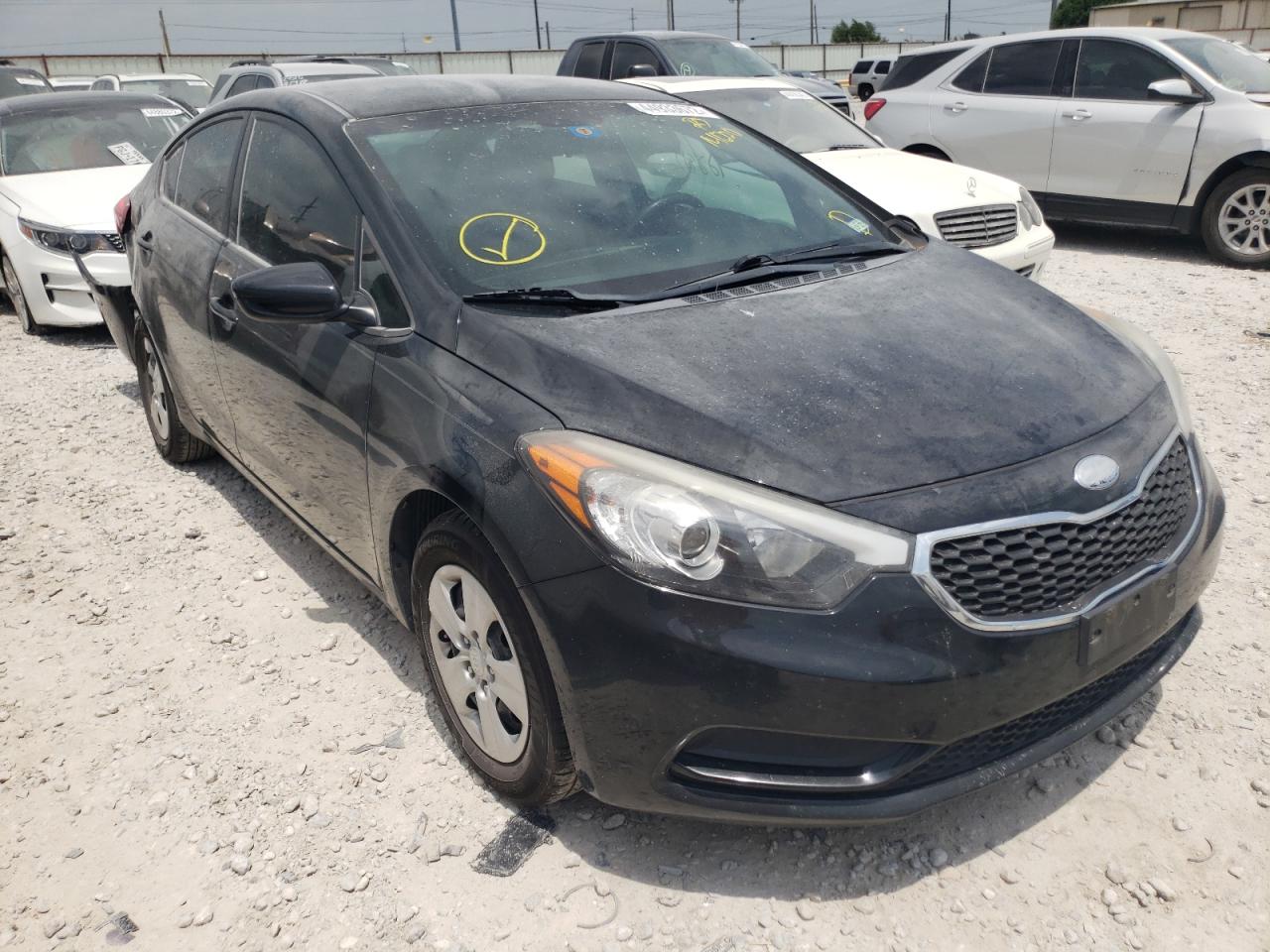 KIA FORTE LX 2014 with VIN KNAFK4A67E5141220 - Photo from auction