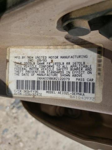 Photo 10 from auction – 1994 TOYOTA COROLLA LE with VIN 1NXAE09B6RZ122079