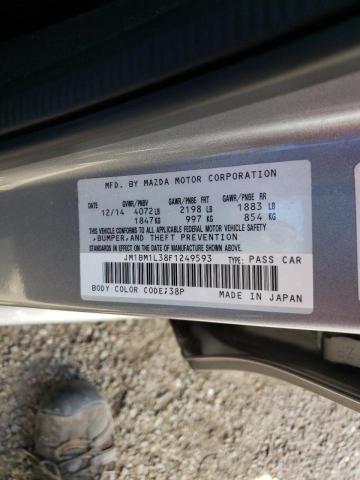 Photo 10 from auction – 2015 MAZDA 3 TOURING with VIN JM1BM1L38F1249593