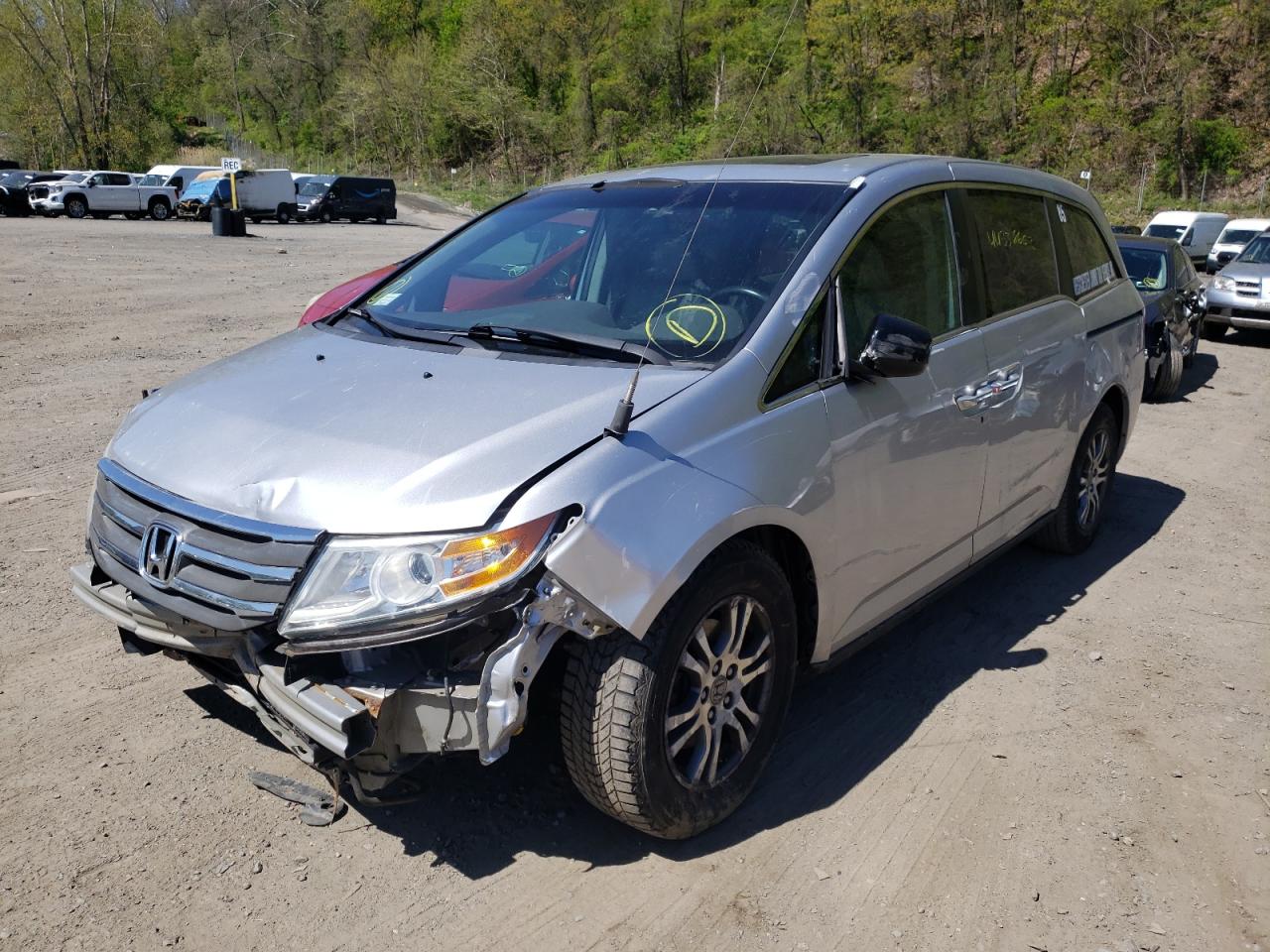 Photo 15 from auction – 2011 HONDA ODYSSEY EX with VIN 5FNRL5H64BB080704