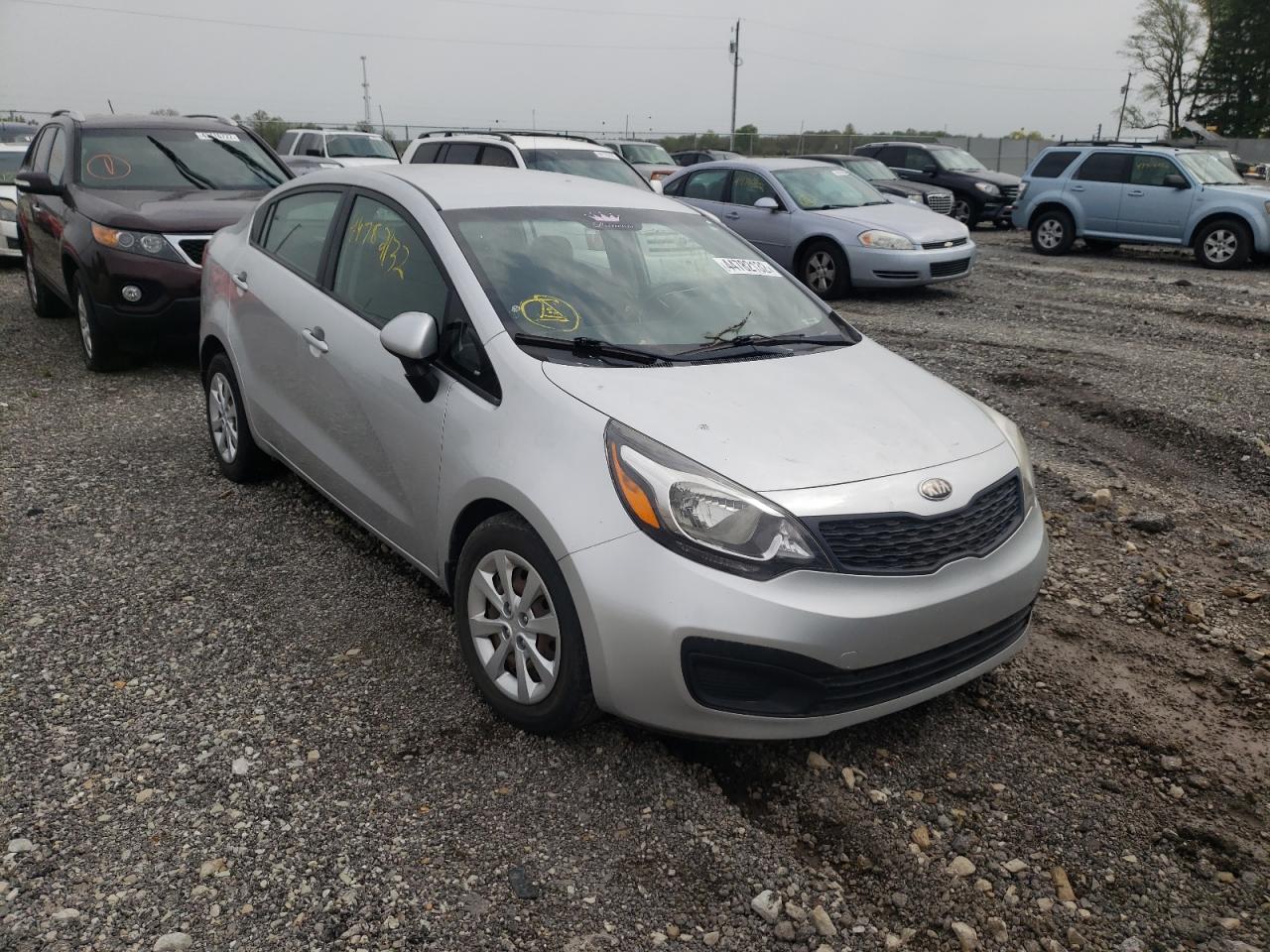 KIA RIO LX 2013 with VIN KNADM4A37D6229667 - Photo from auction