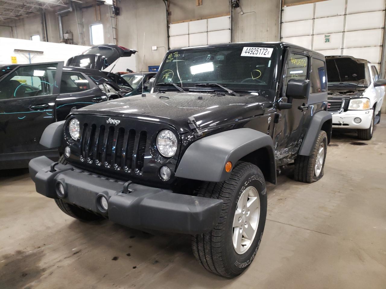 Photo 2 from auction – 2015 JEEP WRANGLER S with VIN 1C4GJWAG7FL551835