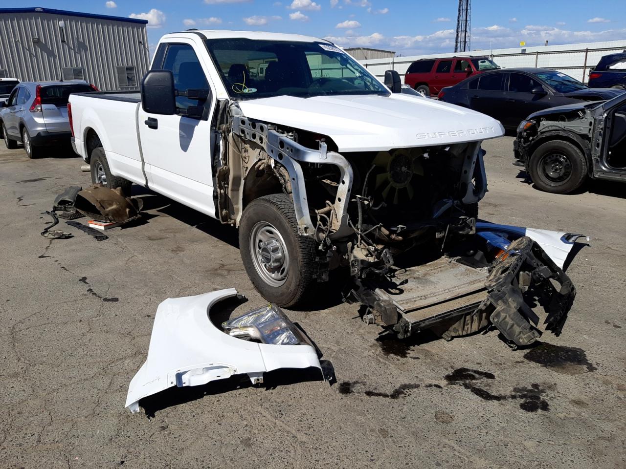 FORD F250 SUPER 2021 with VIN 1FTBF2AN3MEE10443 - Photo from auction