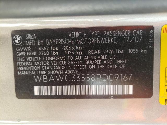 Photo 10 from auction – 2008 BMW 328 XI with VIN WBAWC33558PD09167
