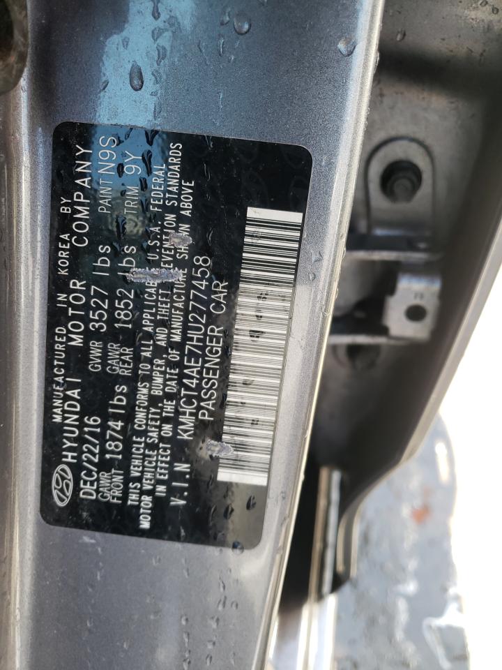 Photo 10 from auction – 2017 HYUNDAI ACCENT SE with VIN KMHCT4AE7HU277458