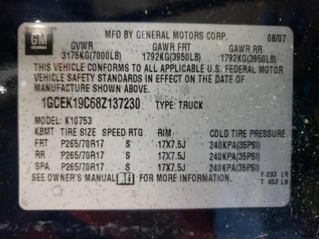 Photo 10 from auction – 2008 CHEVROLET 1500 with VIN 1GCEK19C68Z137230