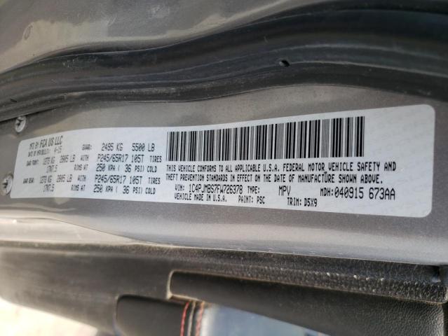 Photo 10 from auction – 2015 JEEP CHEROKEE T with VIN 1C4PJMBS7FW726378