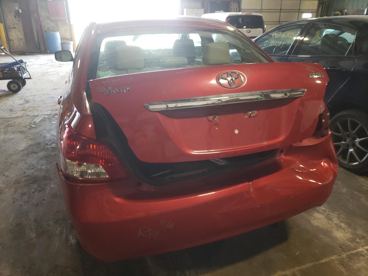 Photo 9 from auction – 2011 TOYOTA YARIS with VIN JTDBT4K37B1405185