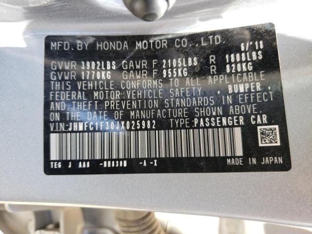Photo 10 from auction – 2018 HONDA CIVIC EX with VIN JHMFC1F30JX025982