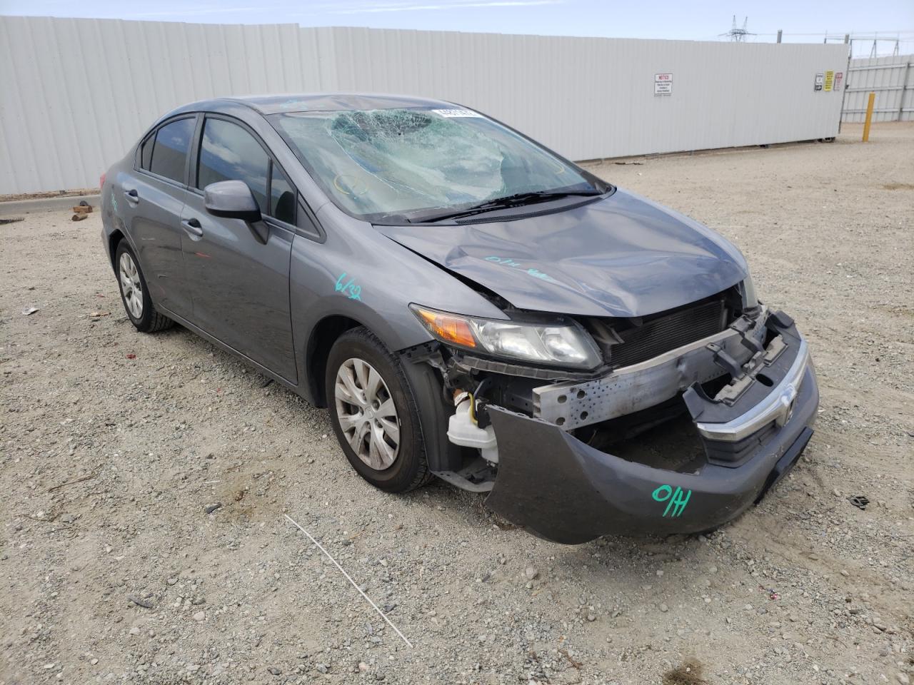 HONDA CIVIC LX 2012 with VIN 19XFB2F58CE391784 - Photo from auction