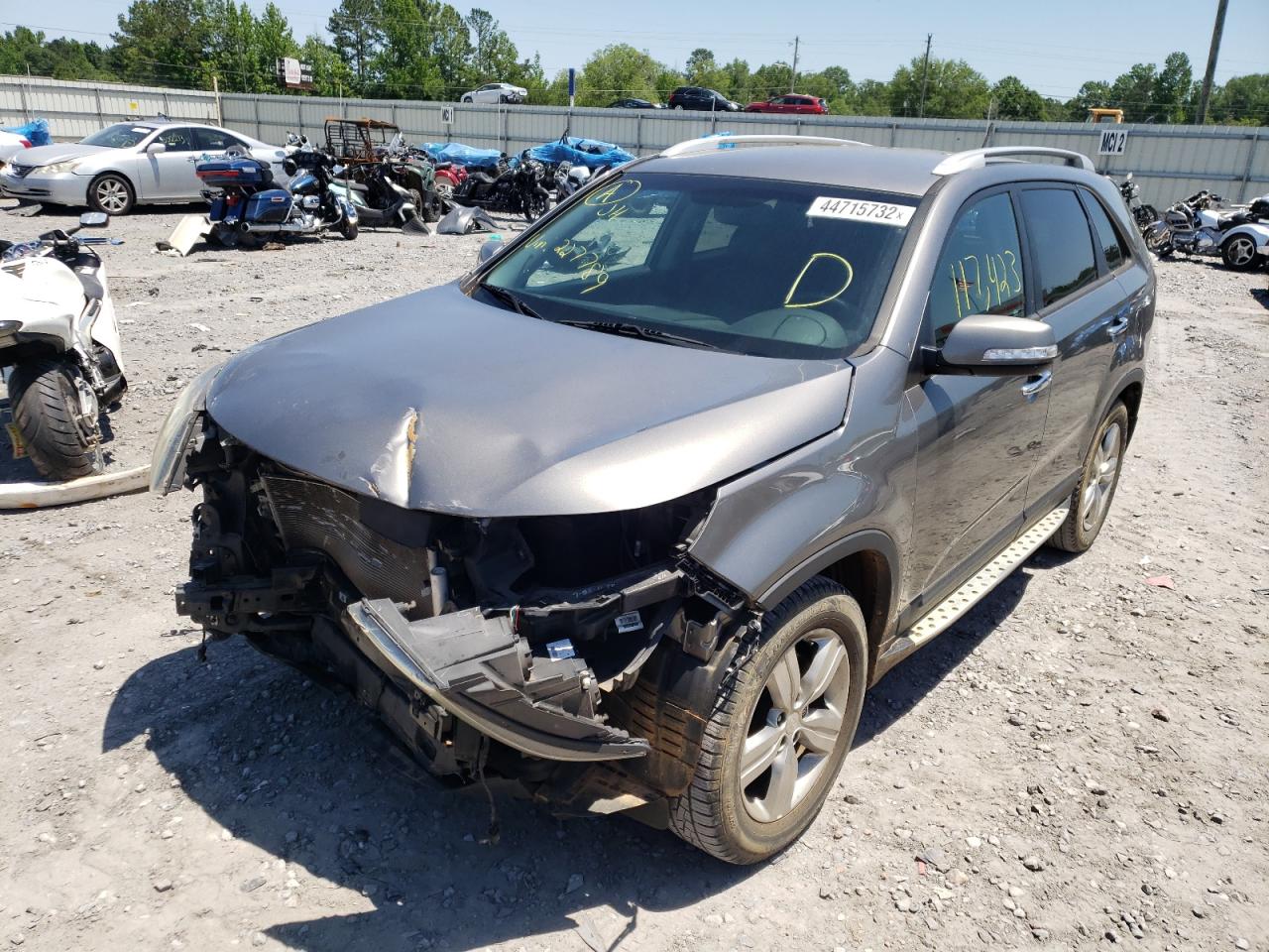 Photo 2 from auction – 2012 KIA SORENTO EX with VIN 5XYKU4A60CG227789