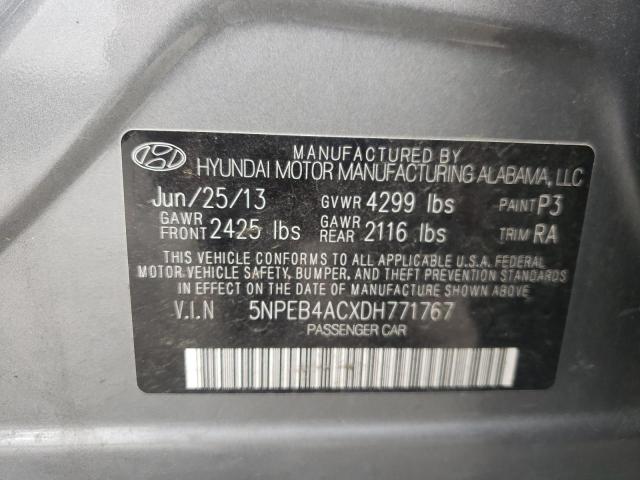 Photo 10 from auction – 2013 HYUNDAI SONATA GLS with VIN 5NPEB4ACXDH771767