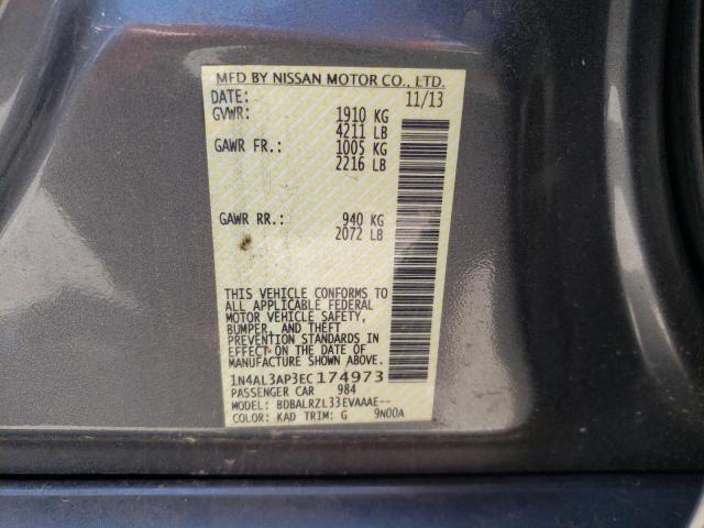 Photo 10 from auction – 2014 NISSAN ALTIMA 2.5 with VIN 1N4AL3AP3EC174973