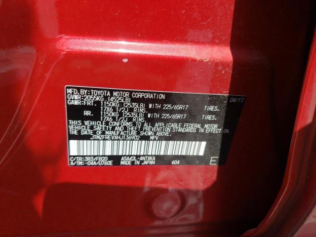 Photo 10 from auction – 2017 TOYOTA RAV4 LE with VIN JTMZFREVXHJ136902
