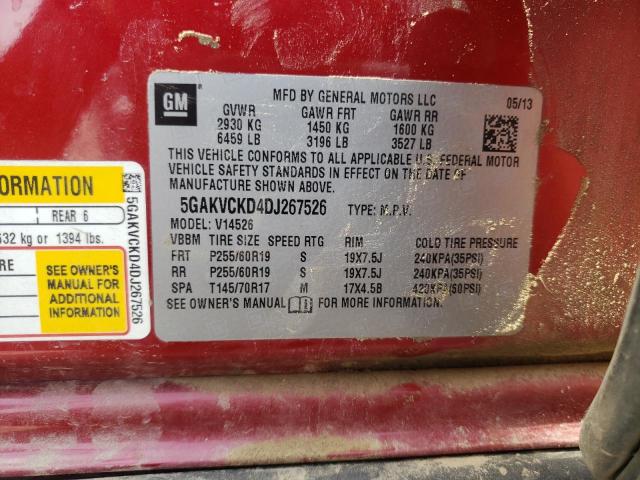 Photo 10 from auction – 2013 BUICK ENCLAVE with VIN 5GAKVCKD4DJ267526