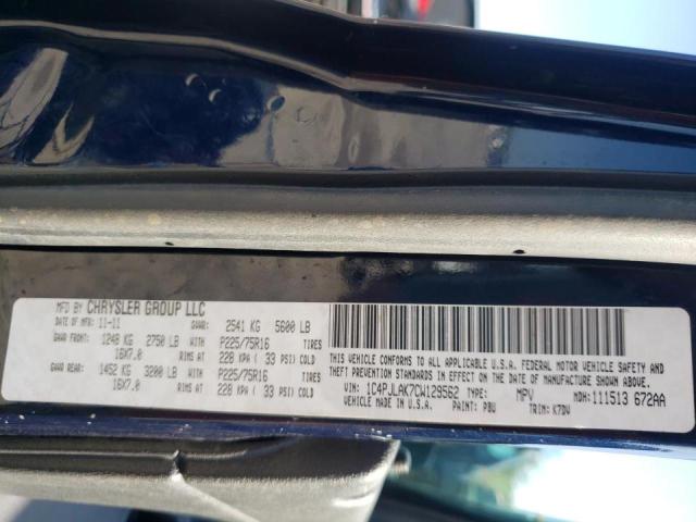 Photo 10 from auction – 2012 JEEP LIBERTY SP with VIN 1C4PJLAK7CW129562