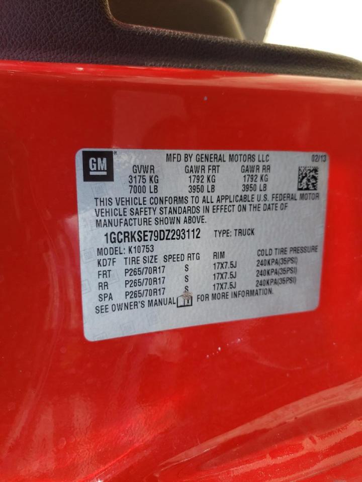 Photo 10 from auction – 2013 CHEVROLET SILVERADO with VIN 1GCRKSE79DZ293112