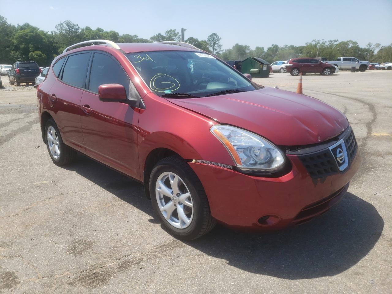 NISSAN ROGUE S 2008 with VIN JN8AS58VX8W129551 - Photo from auction