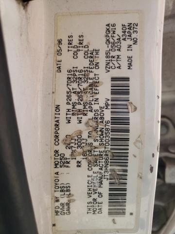 Photo 10 from auction – 1996 TOYOTA 4RUNNER SR with VIN JT3HN86R5T0035876