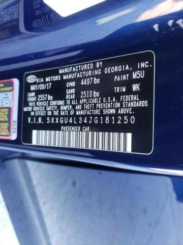Photo 10 from auction – 2018 KIA OPTIMA EX with VIN 5XXGU4L34JG181250