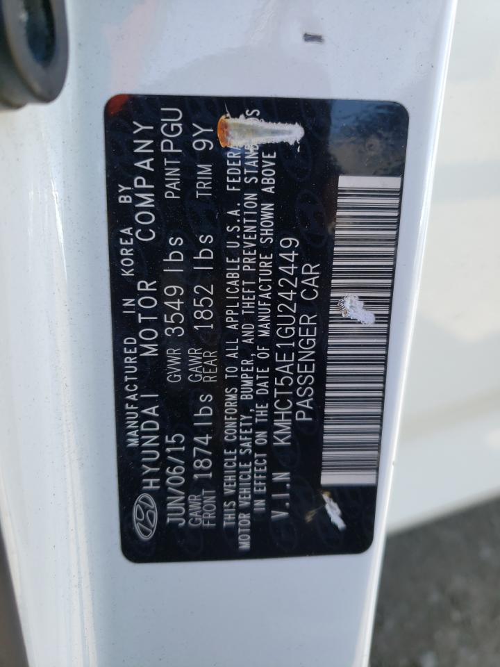 Photo 10 from auction – 2016 HYUNDAI ACCENT SE with VIN KMHCT5AE1GU242449