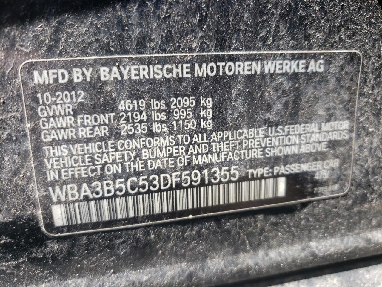 Photo 10 from auction – 2013 BMW 328 XI SUL with VIN WBA3B5C53DF591355