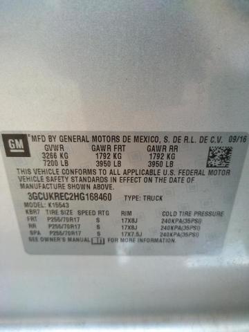 Photo 10 from auction – 2017 CHEVROLET SILVERADO with VIN 3GCUKREC2HG168460