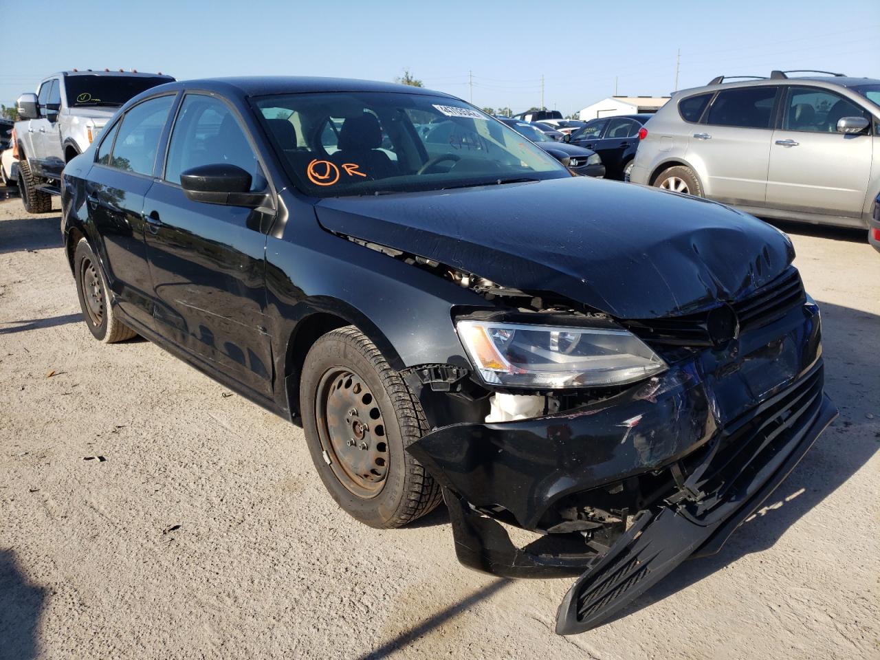 VOLKSWAGEN JETTA BASE 2014 with VIN 3VW2K7AJ5EM431941 - Photo from auction