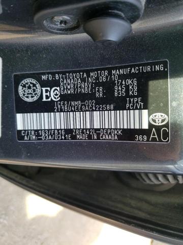 Photo 10 from auction – 2010 TOYOTA COROLLA BA with VIN 2T1BU4EE9AC422588