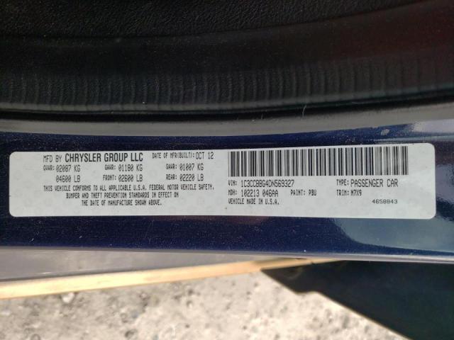 Photo 10 from auction – 2013 CHRYSLER 200 TOURIN with VIN 1C3CCBBG4DN569327