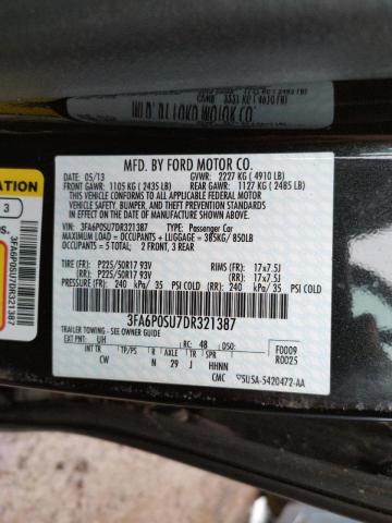 Photo 10 from auction – 2013 FORD FUSION TIT with VIN 3FA6P0SU7DR321387