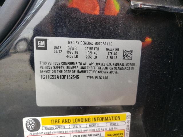 Photo 10 from auction – 2013 CHEVROLET MALIBU 1LT with VIN 1G11C5SA1DF132646
